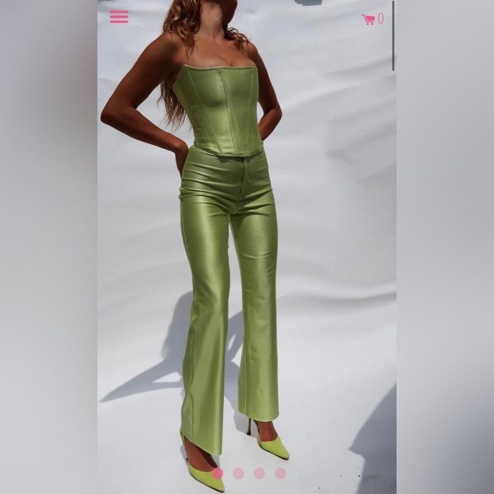 Rezek Brand New Wasabi Green Hustle Pants, Never Worn Size XS